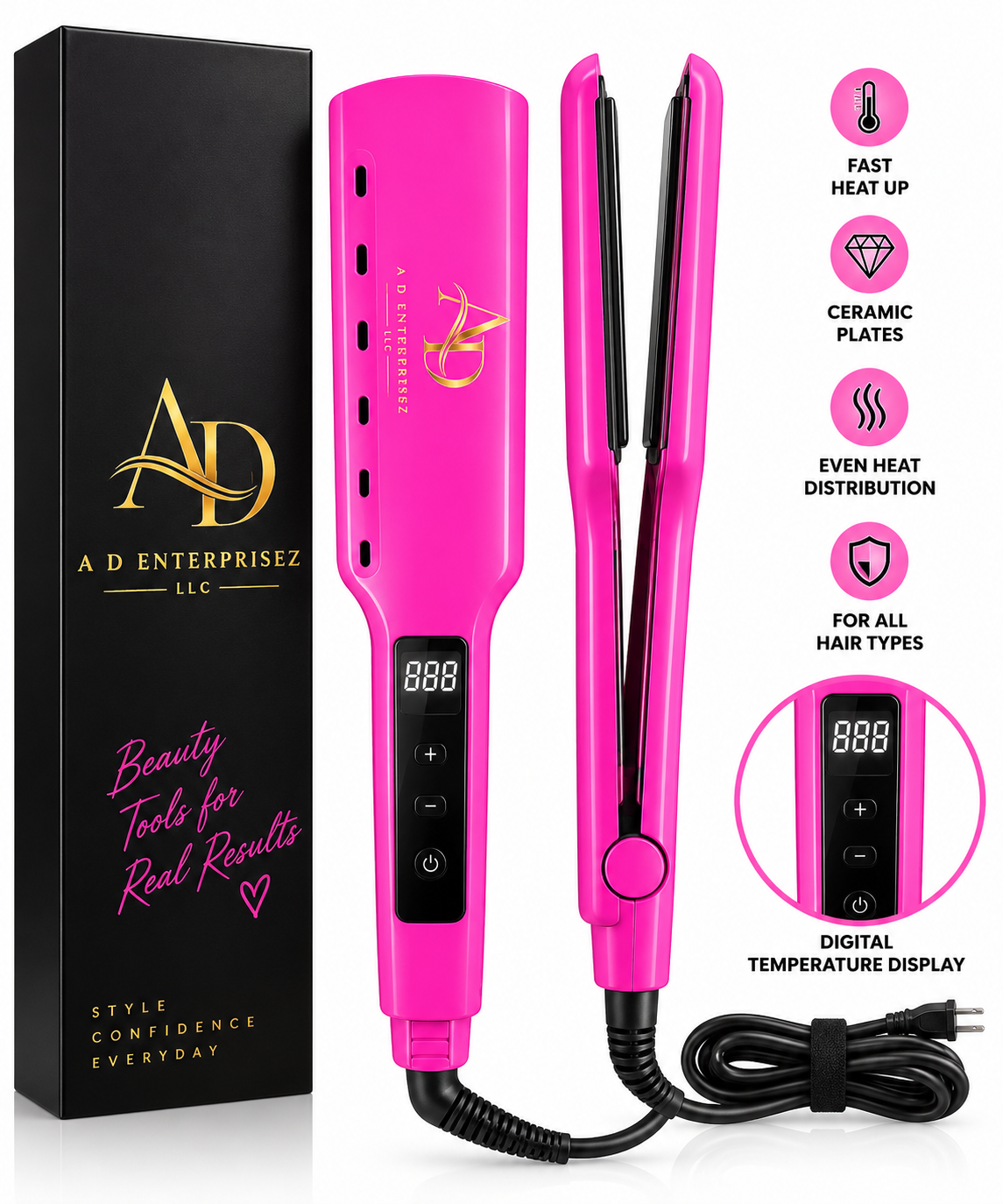 Pink Professional Flat Iron